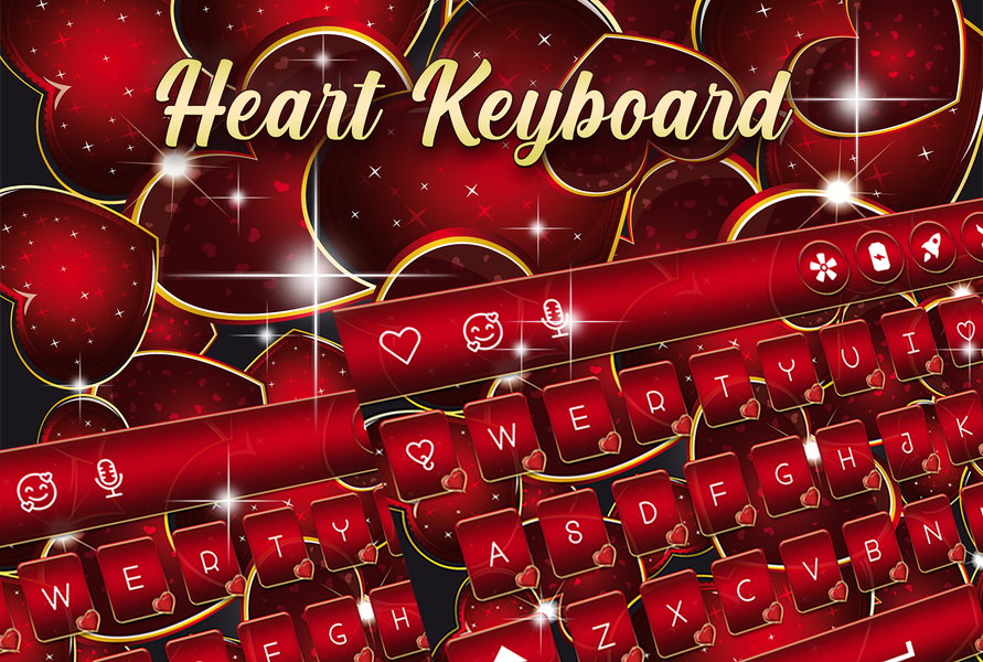 Love - Heart Keyboard - عکس برنامه موبایلی اندروید