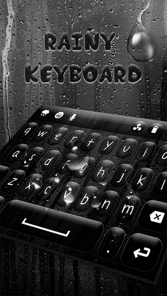 Rainy Keyboard Theme - عکس برنامه موبایلی اندروید