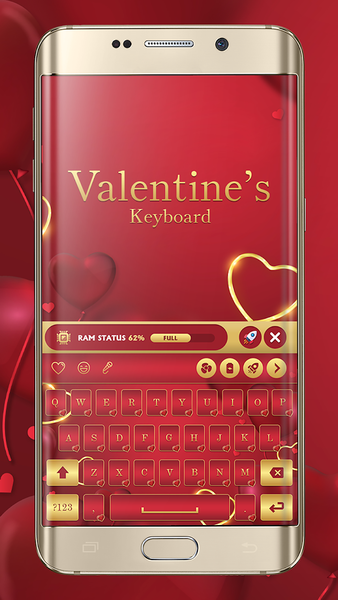 Valentine's  Keyboard - عکس برنامه موبایلی اندروید