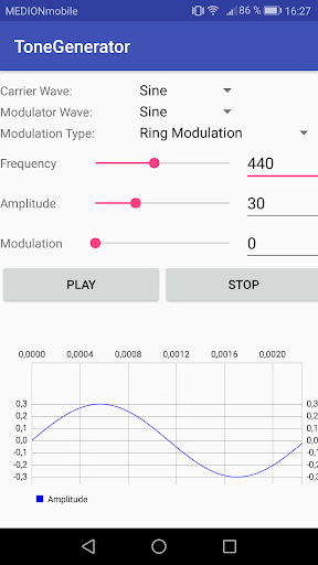 Tone Generator - Image screenshot of android app
