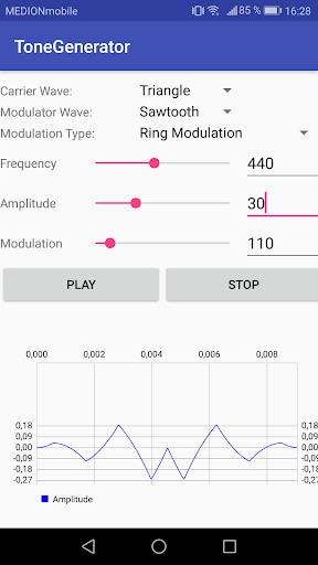 Tone Generator - Image screenshot of android app