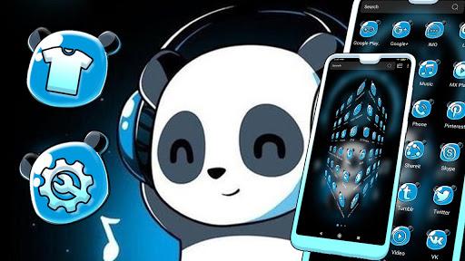 Musical Panda Theme - Image screenshot of android app