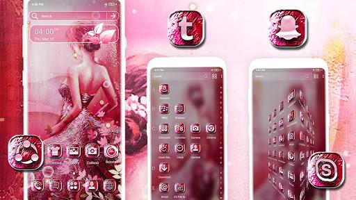 Pink Girly Theme - Image screenshot of android app