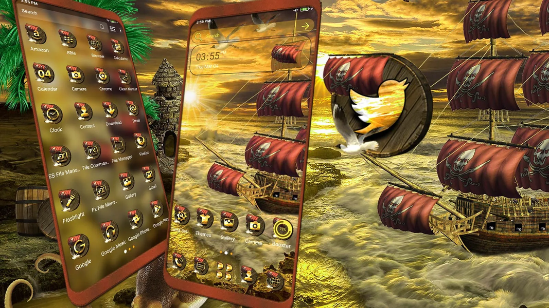 Pirate War Ship Theme - Image screenshot of android app