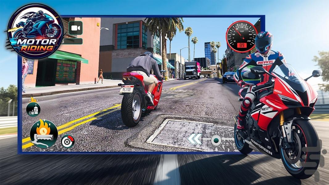 موتور بازی در شهر - Gameplay image of android game