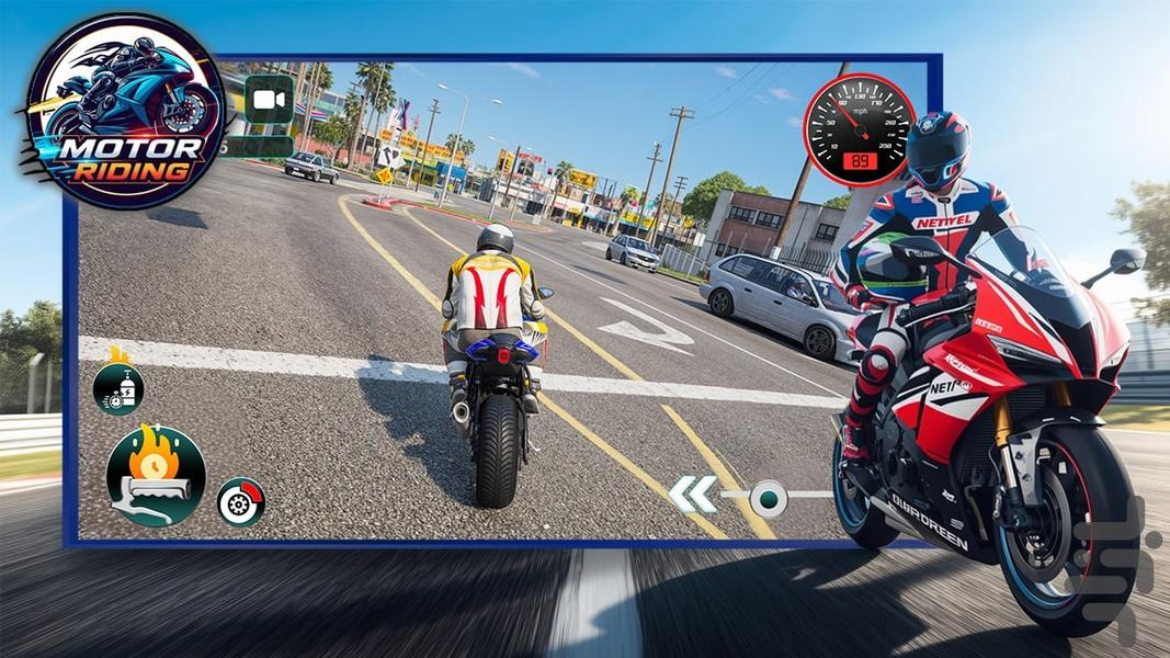 موتور بازی در شهر - Gameplay image of android game