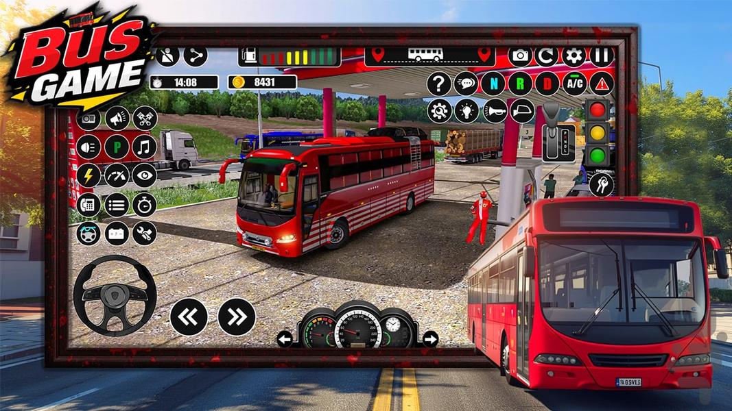 اتوبوس بازی افرودی - Gameplay image of android game