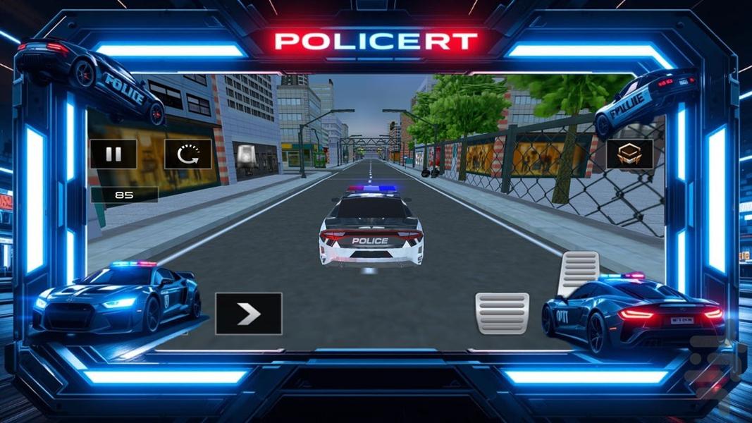 بازی ماشین پلیس - عکس بازی موبایلی اندروید