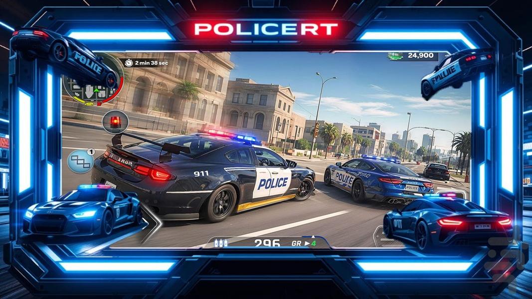 بازی ماشین پلیس - عکس بازی موبایلی اندروید