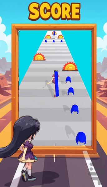 بازی دختر مو بلند - Gameplay image of android game
