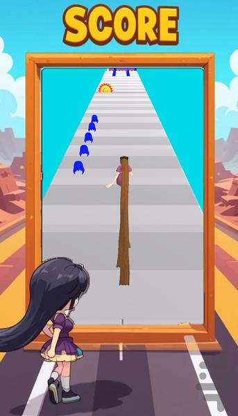 بازی دختر مو بلند - Gameplay image of android game