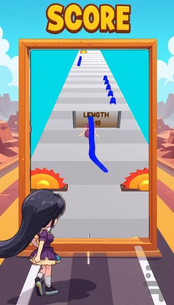 بازی دختر مو بلند - Gameplay image of android game