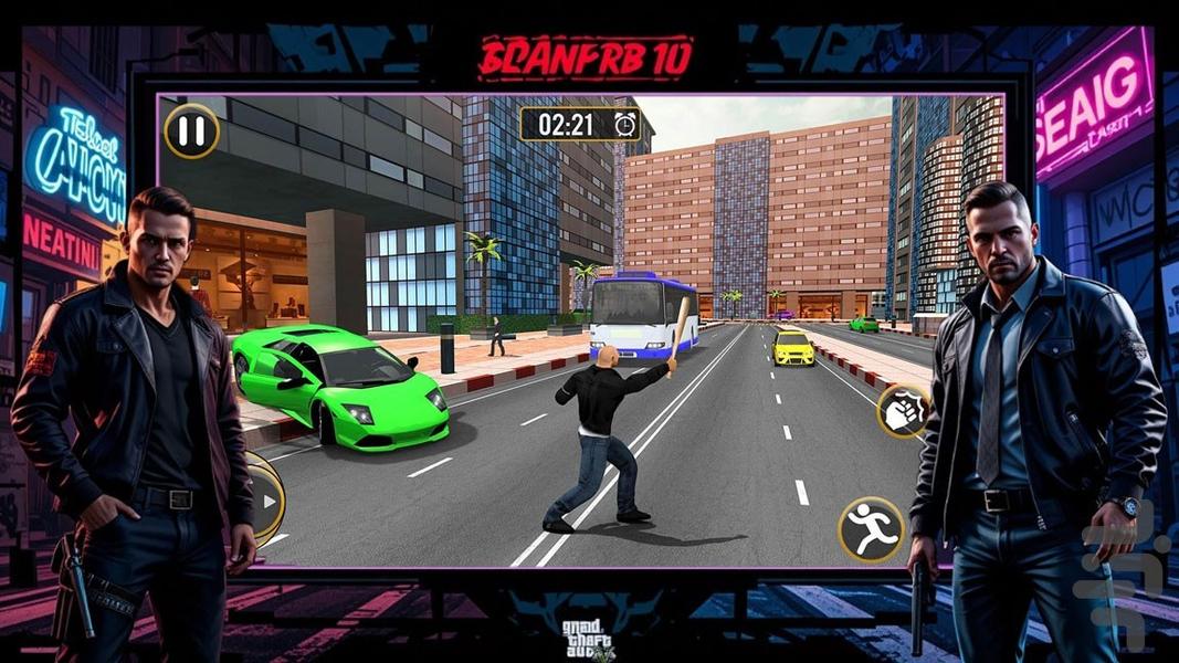 بازی سرقت بزرگ جی تی ای - عکس بازی موبایلی اندروید