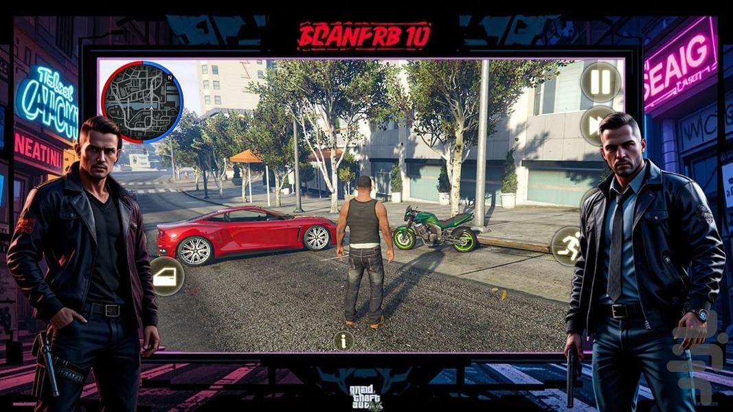 بازی سرقت بزرگ جی تی ای - عکس بازی موبایلی اندروید