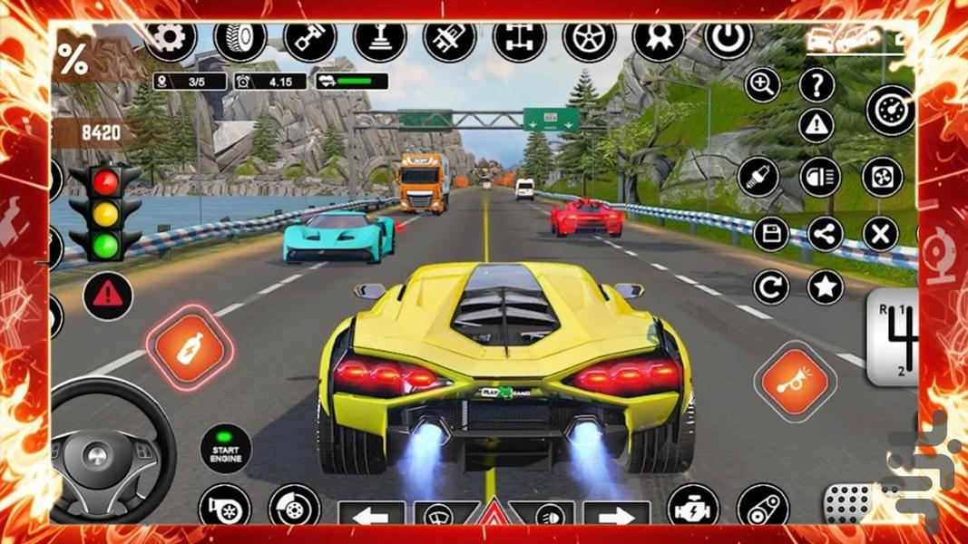 ماشین بازی در اتوبان - عکس بازی موبایلی اندروید