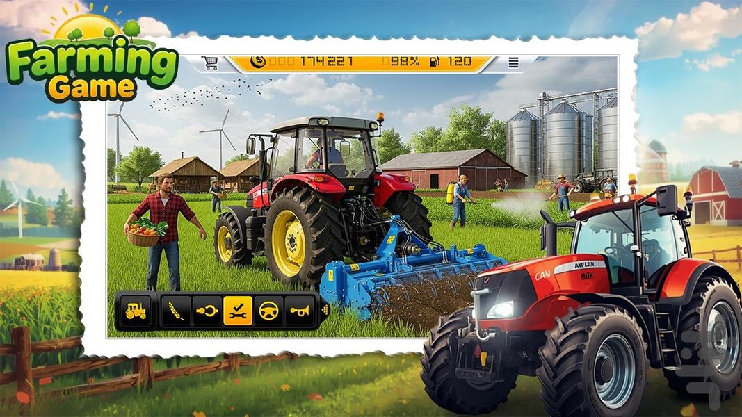 تراکتور بازی - Gameplay image of android game
