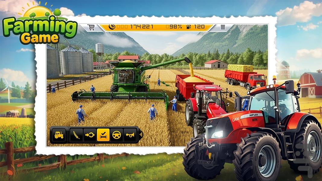 تراکتور بازی - Gameplay image of android game