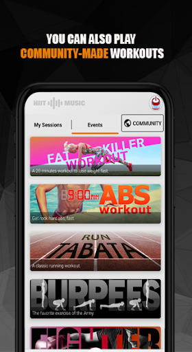 HIIT Music - Interval Timer - عکس برنامه موبایلی اندروید