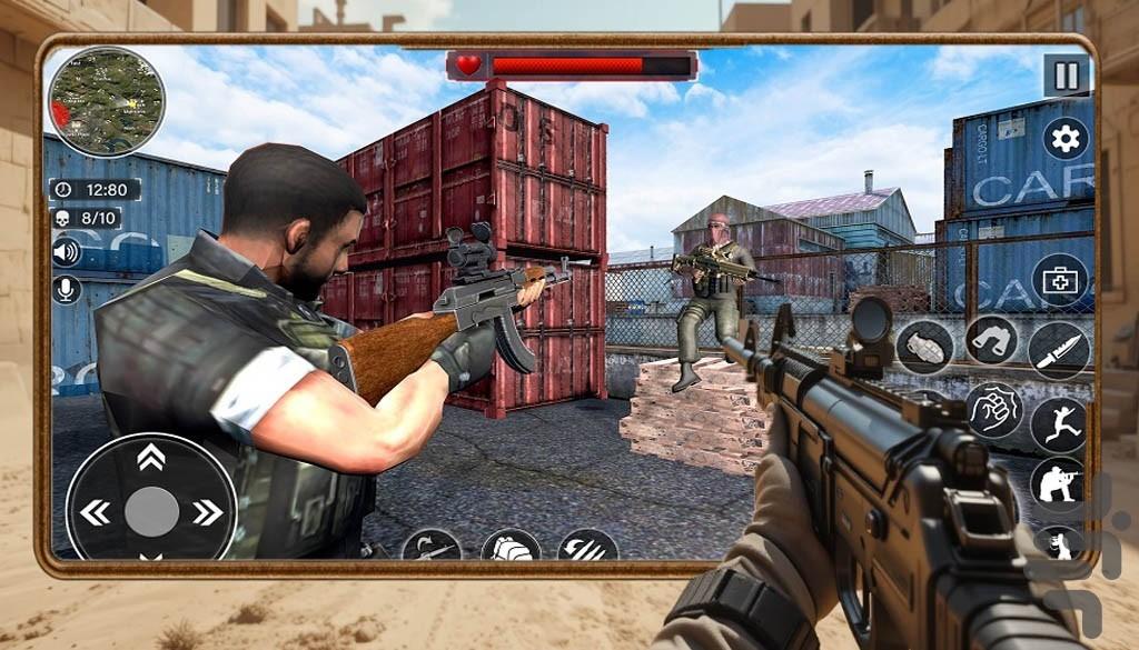 تفنگ بازی در صحرا - عکس بازی موبایلی اندروید