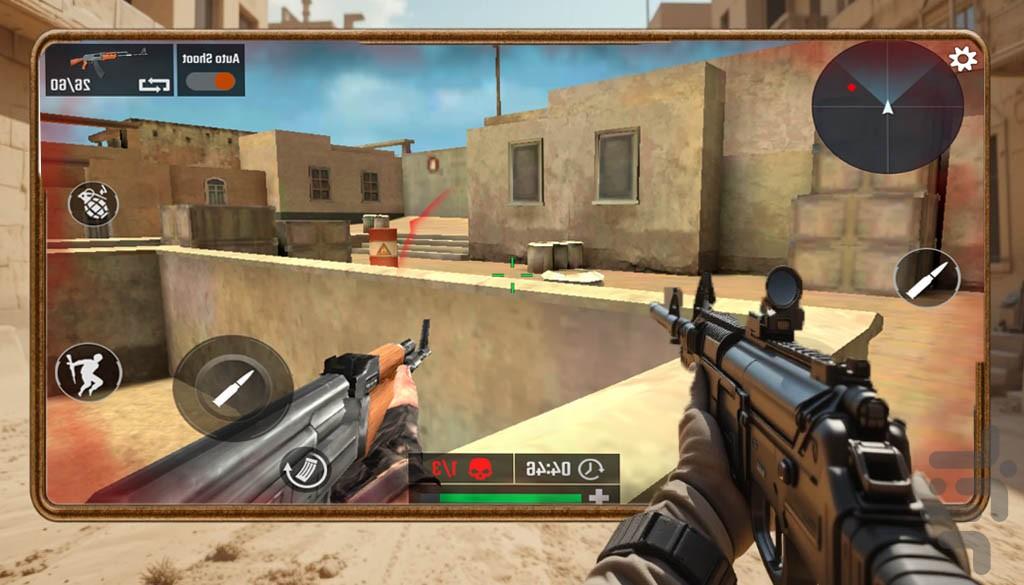 تفنگ بازی در صحرا - عکس بازی موبایلی اندروید