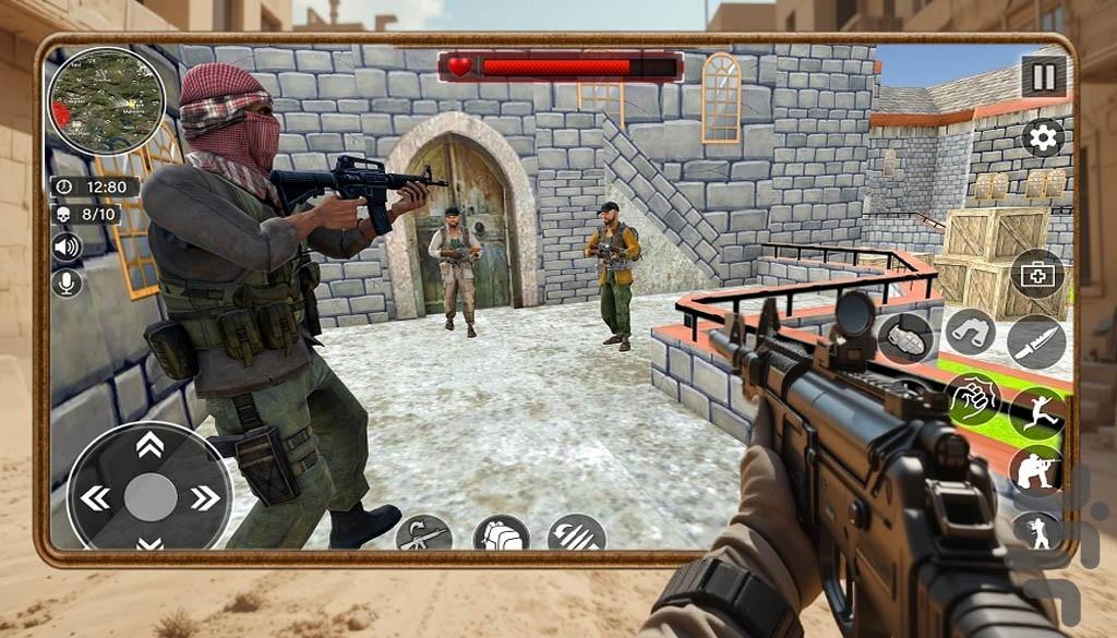 تفنگ بازی در صحرا - عکس بازی موبایلی اندروید