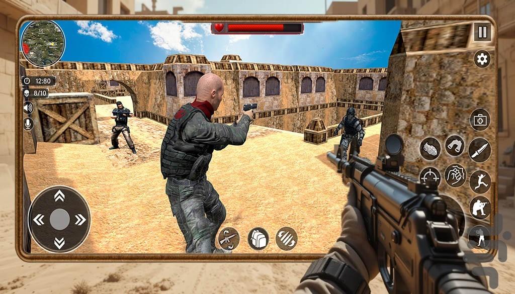 تفنگ بازی در صحرا - عکس بازی موبایلی اندروید
