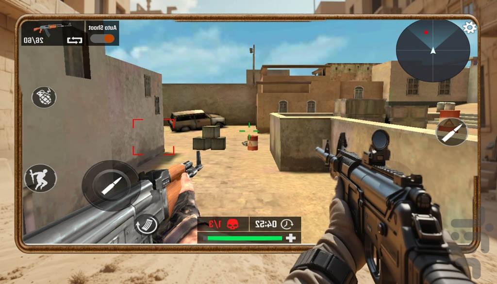 تفنگ بازی در صحرا - عکس بازی موبایلی اندروید
