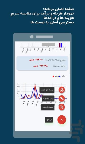 دَستَک - حسابدار کسب و کار و شخصی - عکس برنامه موبایلی اندروید
