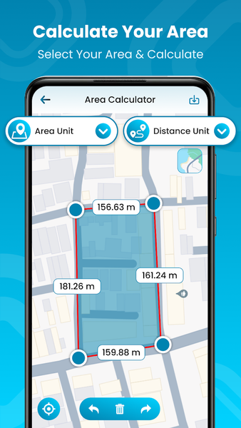 GPS Measure Area Calculator - Image screenshot of android app