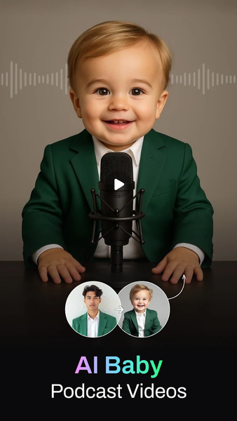 AI Baby Podcast : Talking Baby - Image screenshot of android app