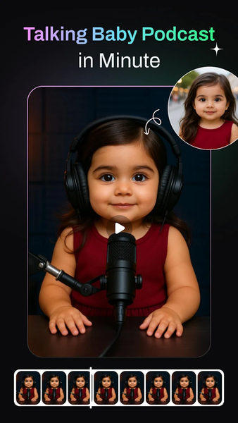 AI Baby Podcast : Talking Baby - Image screenshot of android app