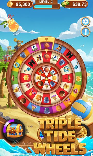 Triple Tide Wheels - Gameplay image of android game