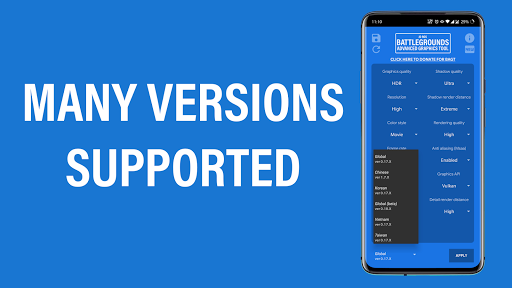 Battlegrounds Advanced Graphics Tool [NO BAN] - Image screenshot of android app