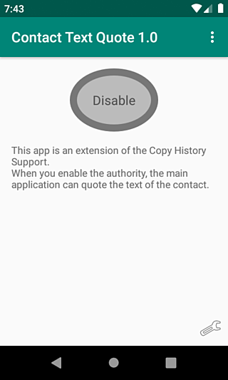 Contact Text Quote - Image screenshot of android app