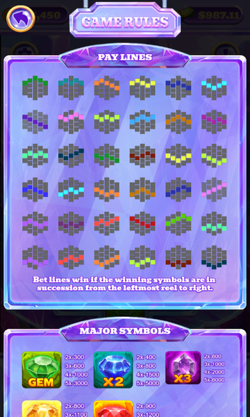 Crystal Cavern Spins - Gameplay image of android game