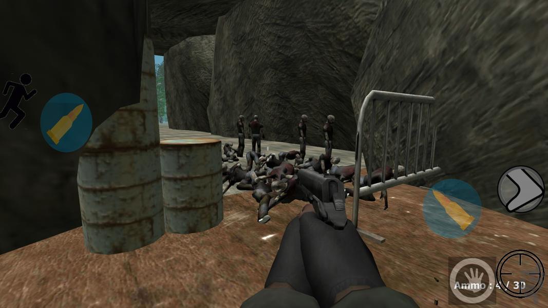 Zombie forest - Gameplay image of android game