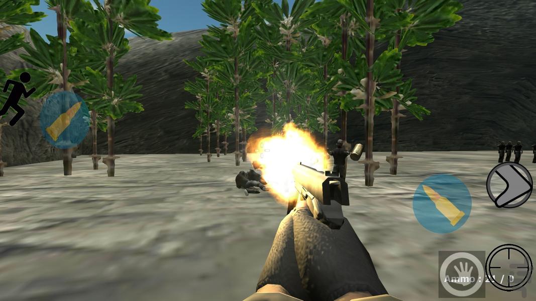 Zombie forest - Gameplay image of android game