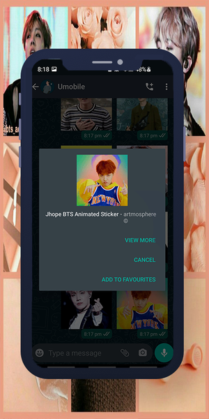 Jhope BTS Animated WASticker - عکس برنامه موبایلی اندروید
