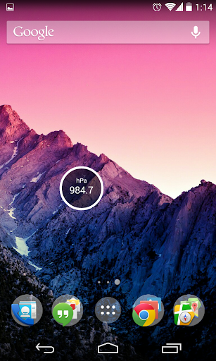 Barometer + pressure tracker - عکس برنامه موبایلی اندروید