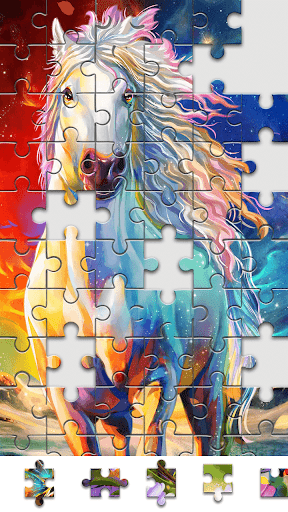Jigsaw Coloring Puzzle Game - Free Jigsaw Puzzles - Gameplay image of android game
