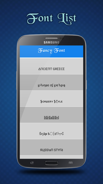 Fancy Font - Image screenshot of android app