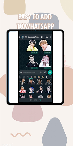 Jin BTS WASticker - Image screenshot of android app