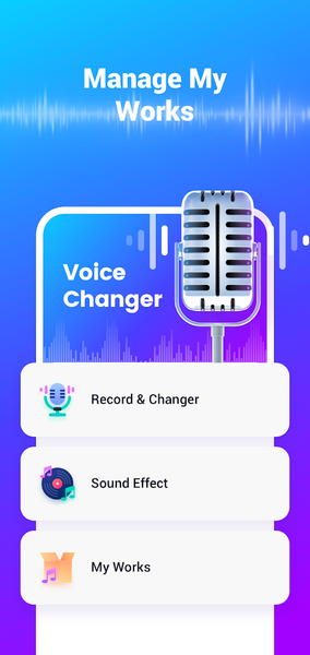 Voice Changer - عکس برنامه موبایلی اندروید