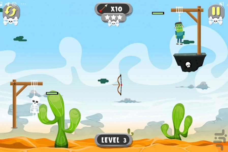 چوبه دار زامبی ها - عکس بازی موبایلی اندروید