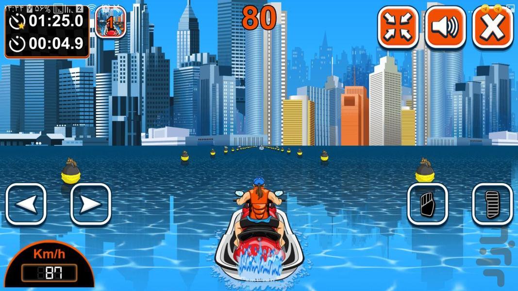Rowing-racing game - Gameplay image of android game