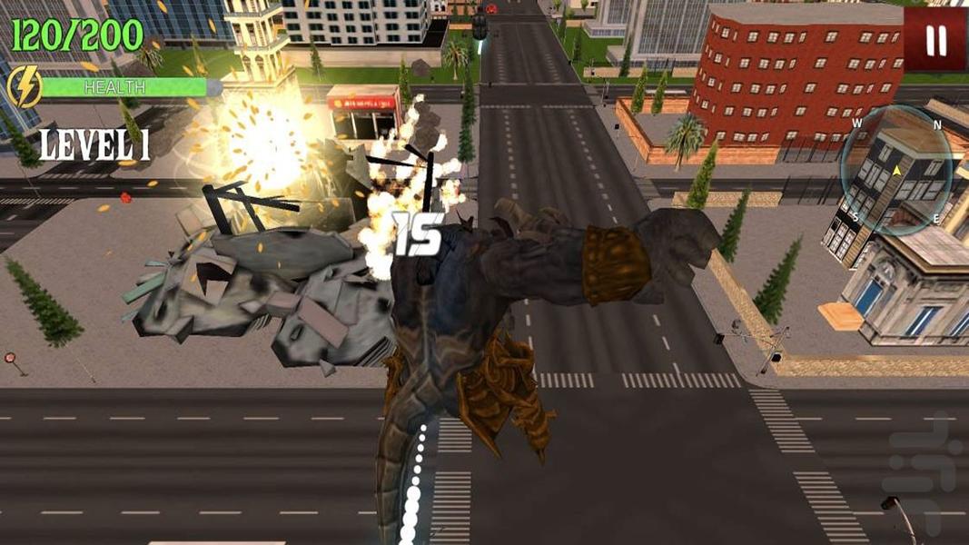 بازی غول خشمگین - Gameplay image of android game
