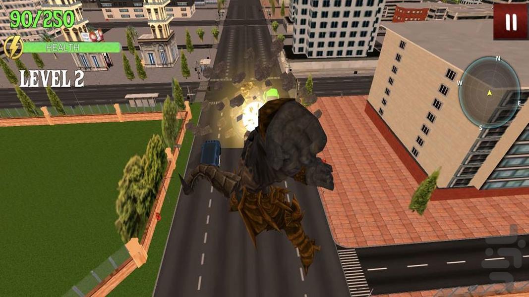 بازی غول خشمگین - Gameplay image of android game