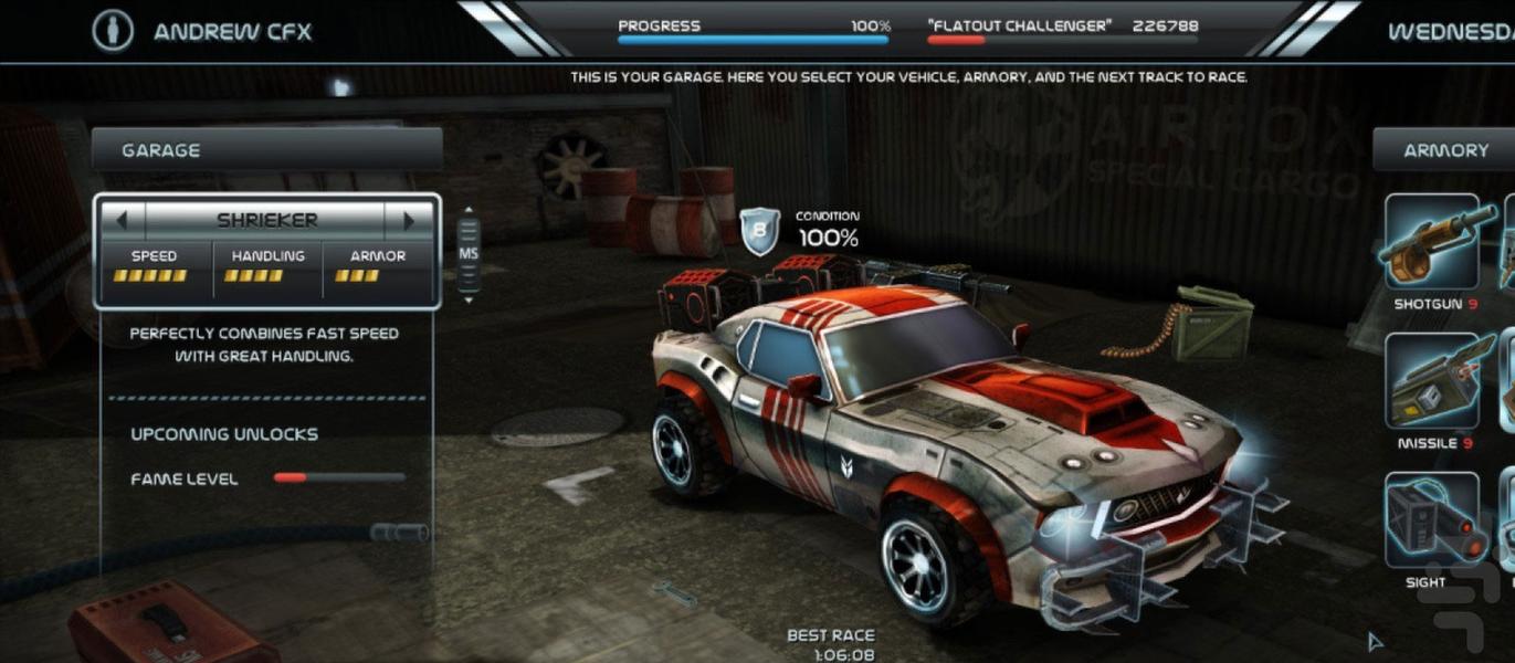 بازی ماشین جنگی | ماشین سواری - Gameplay image of android game