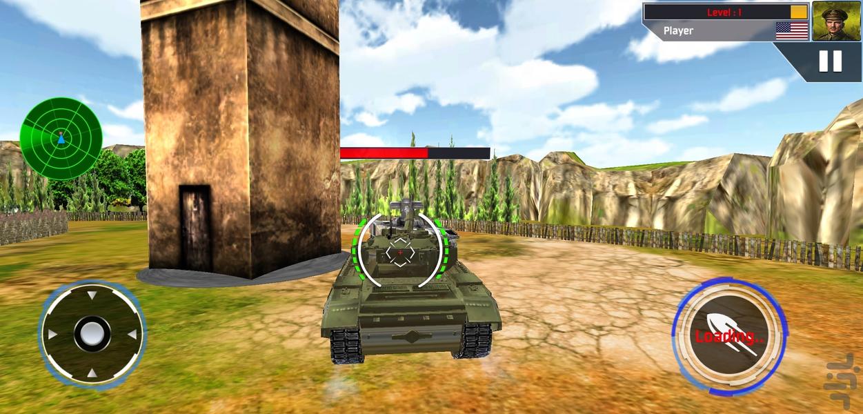 بازی تانک جنگی - Gameplay image of android game
