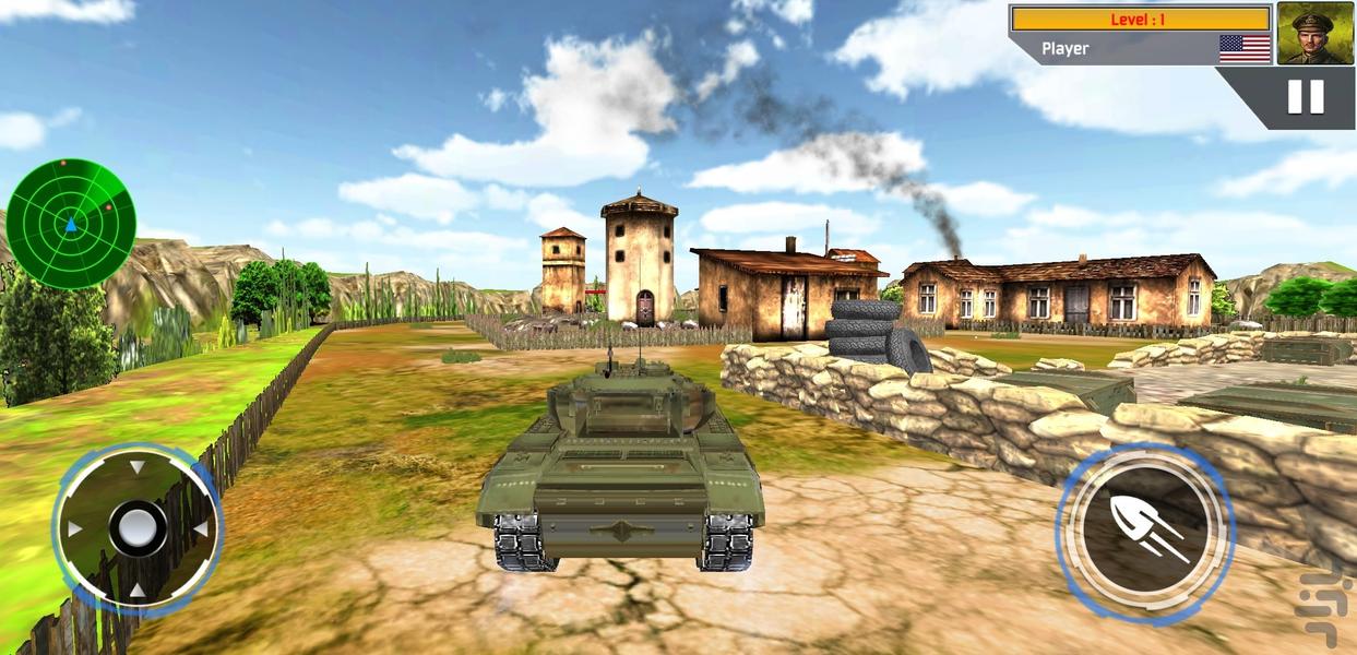 بازی تانک جنگی - Gameplay image of android game
